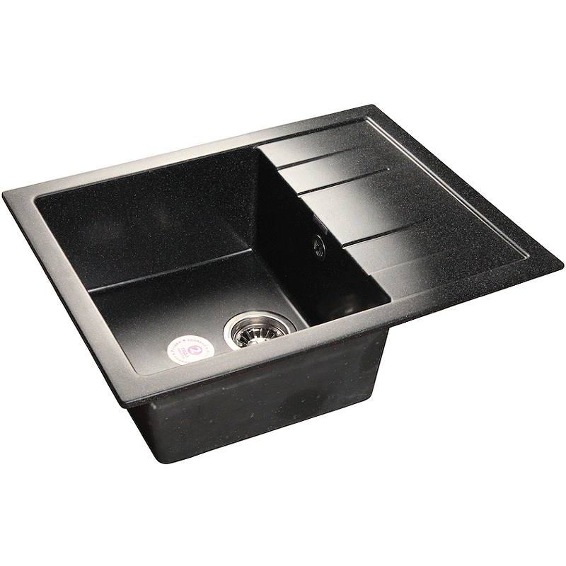 Кухонная мойка GranFest Quadro GF-Q650L Черная
