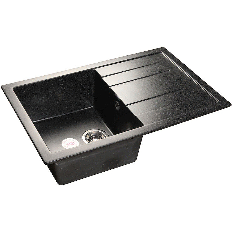 Кухонная мойка GranFest Quadro GF-Q780L Черная