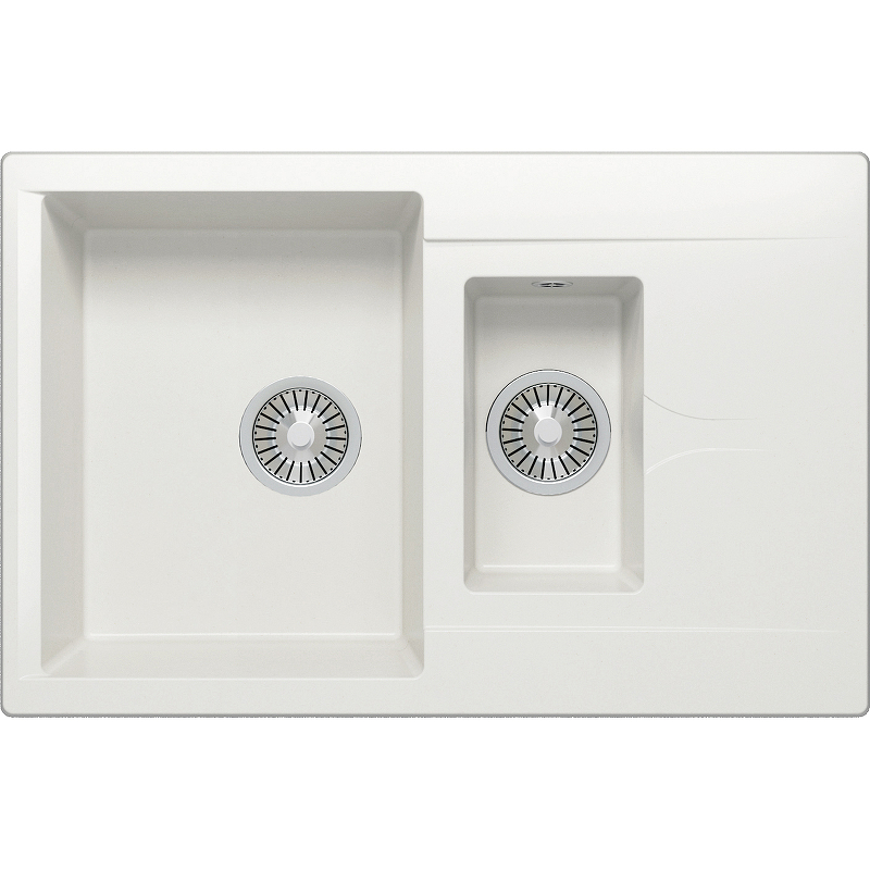 Кухонная мойка Polygran Brig-770 №36 473400 Белый хлопок